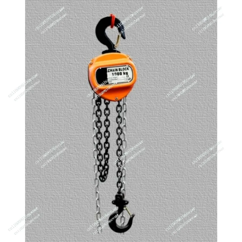 3/6Meter Lift Portable Manual Lever Block Lifting  Triangular Chain Hoist 1 Ton Manual Inverted chain small crane lifting