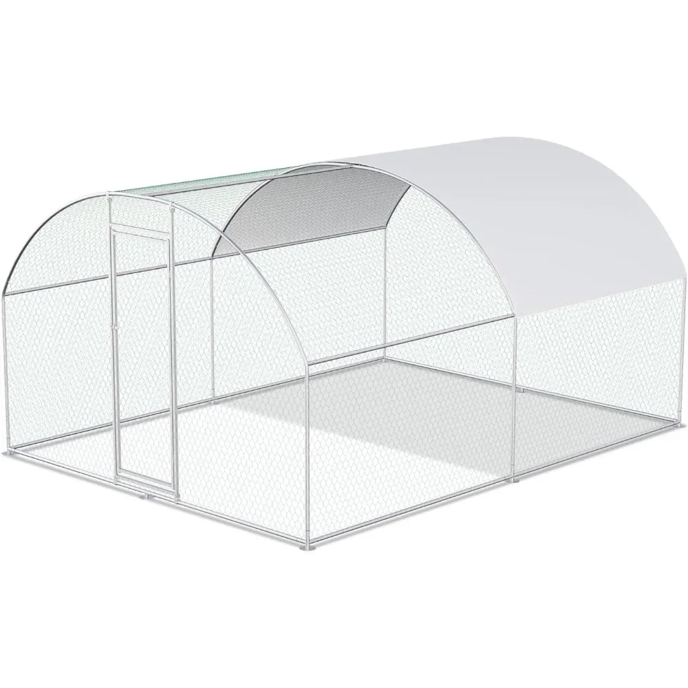 

Chicken Coop Large Metal Chicken House Chicken Coops for More Than Chickens Poultry Cage with Waterproof Cover for Rabbits Duck
