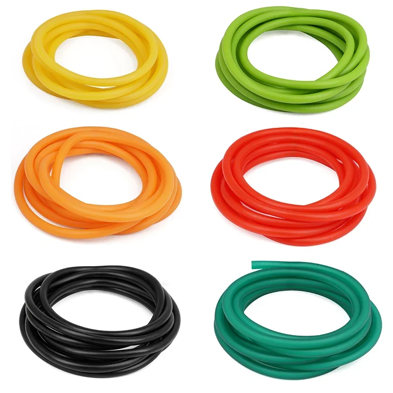 ID1.6~10mm Nature Latex Rubber Hoses New Arrive Color Soft High Resilient Surgical Medical Tube Elastic Band Slingshot Catapult