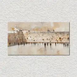 Jewish Jerusalem Canvas Print, Western Wailing Wall, Pintura Moderna, Paisagem, HD Impresso Posters, Fotos para Decoração da Sala de Jantar