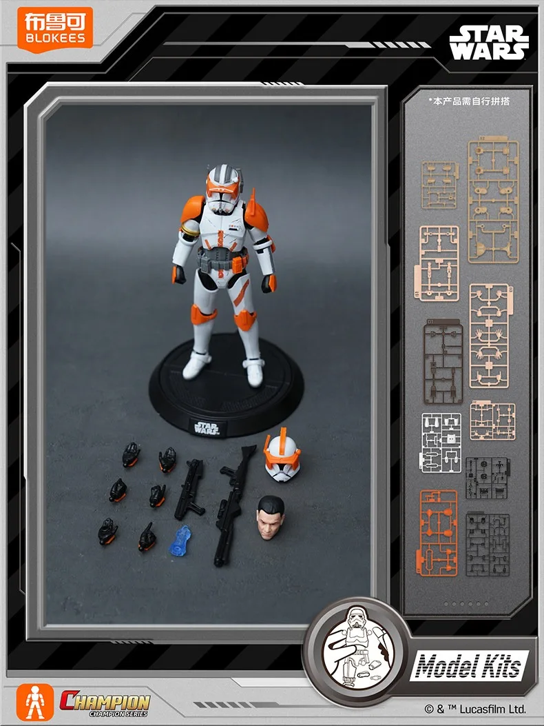BLOKEES Neue Star Wars Bausatz-Figuren Beyond Edition Klon-Kommandant Cody Obi Wan Kenobi Montagemodell Ornament Spielzeug Geschenk – Detail 11