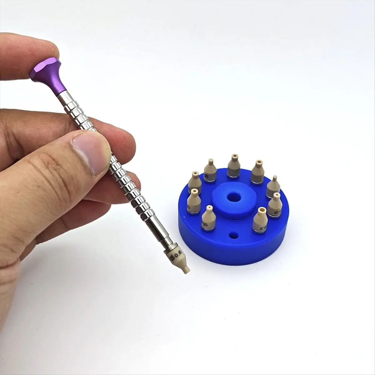 مستقر - مجموعة واحدة لأداة تركيب الأيدي للساعة عالية الدقة، 10 مقاسات لإعداد أدوات تثبيت إصلاح الساعة، أ #4