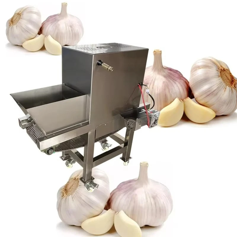Chain Garlic Repeeler Peeling Motor Garlic Peeler Skin Remove Machine