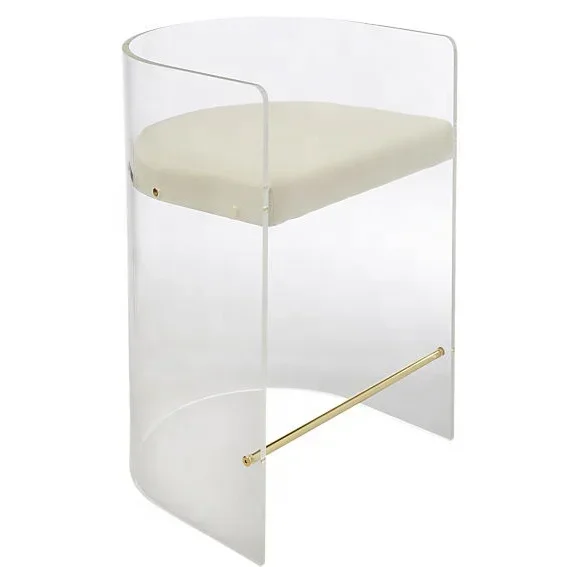 Unique Design Transparent Acrylic Stool Acrylic Stool Chair Sturdy and Beautiful Simple Suitable for Living Room Bedroom