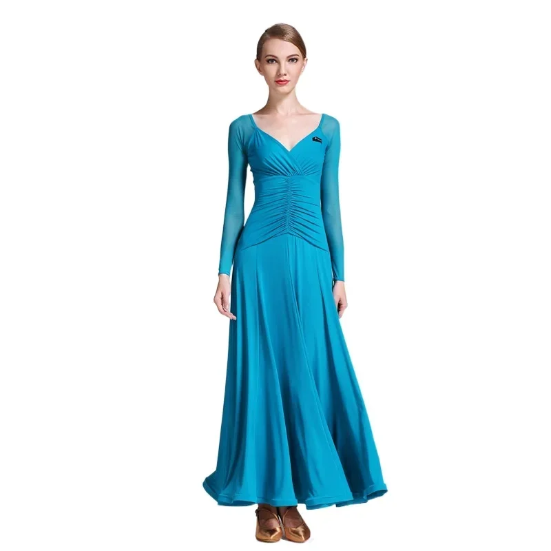 Women Waltz Tango Foxtrot Practice Wear Spanish Dress Modern Dance Dress Ballroom Dance Competition Performance Costumes