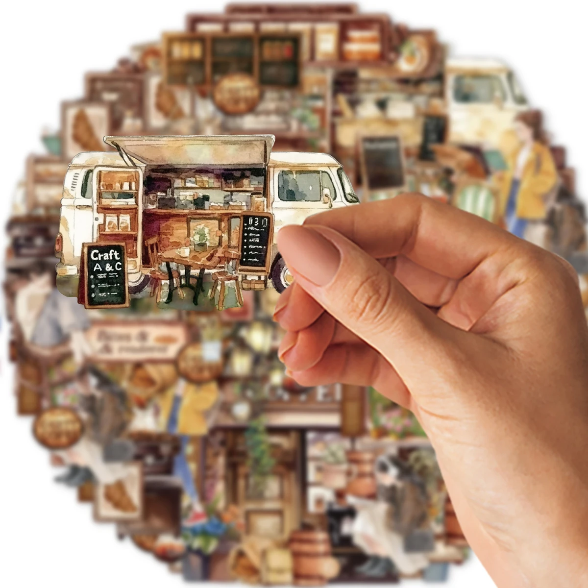 Etori Life67 мм * 2 м кофе послеобеденный чай ПЭТ лента наклейка для ноутбука чемодан чехлы для телефонов Diy Декор сумки наклейки граффити