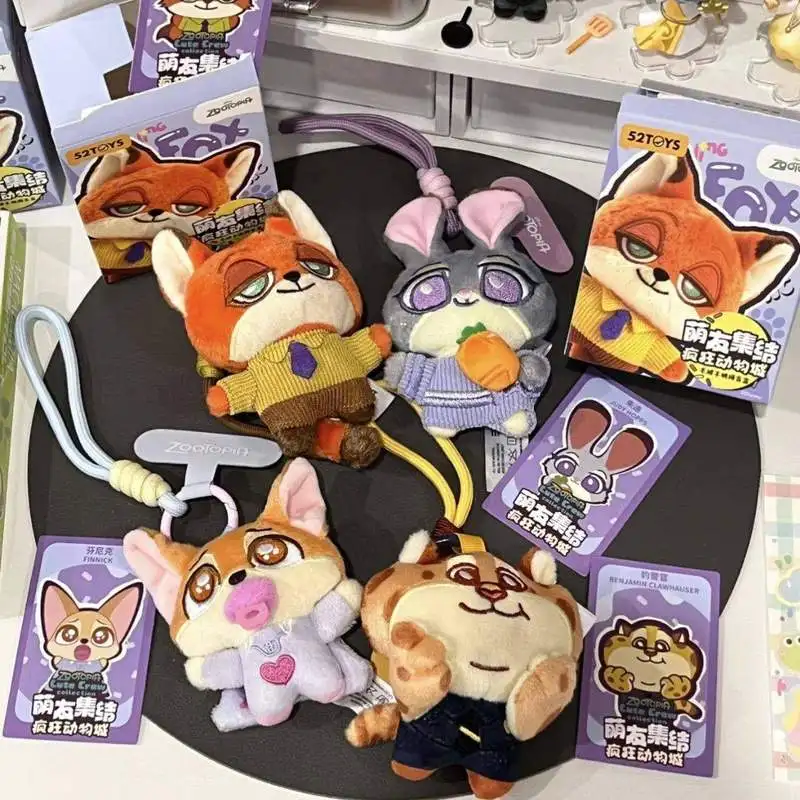 

Disney Zootopia, милые друзья, сборная серия, плюшевый ремешок для телефона, слепая коробка, товары в стиле аниме, модная игровая сумка, очаровательные подарки на день рождения