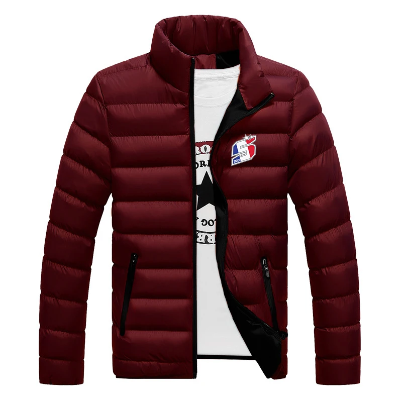 2024 Autumn Winter Men\'s Johann Zarco No 5 Logo Printed Cold Prevention Warm Cotton Liner Comfortable Solid Color Padded Jackets