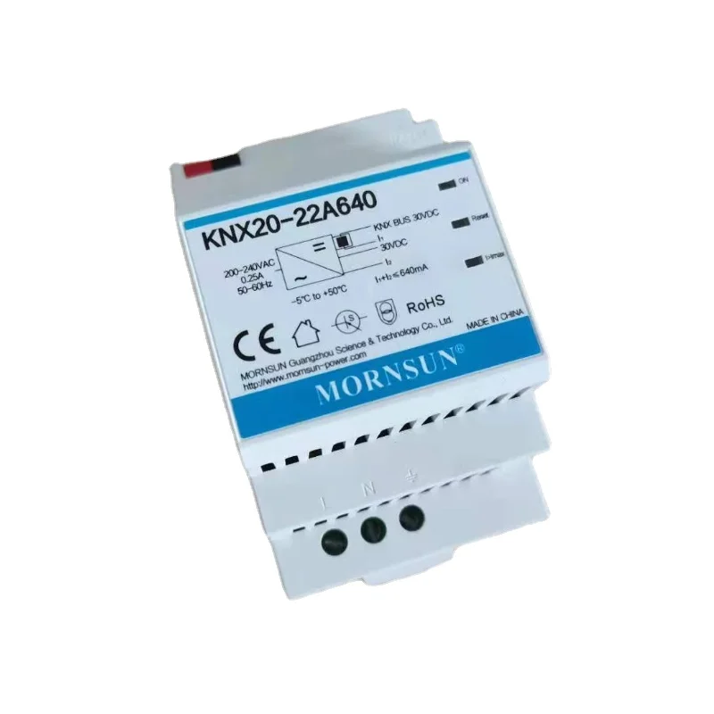 

KNX20-22A640 AC-DC KNX Bus Power Supply 19.2W 30V 640mA Isolated 4KV