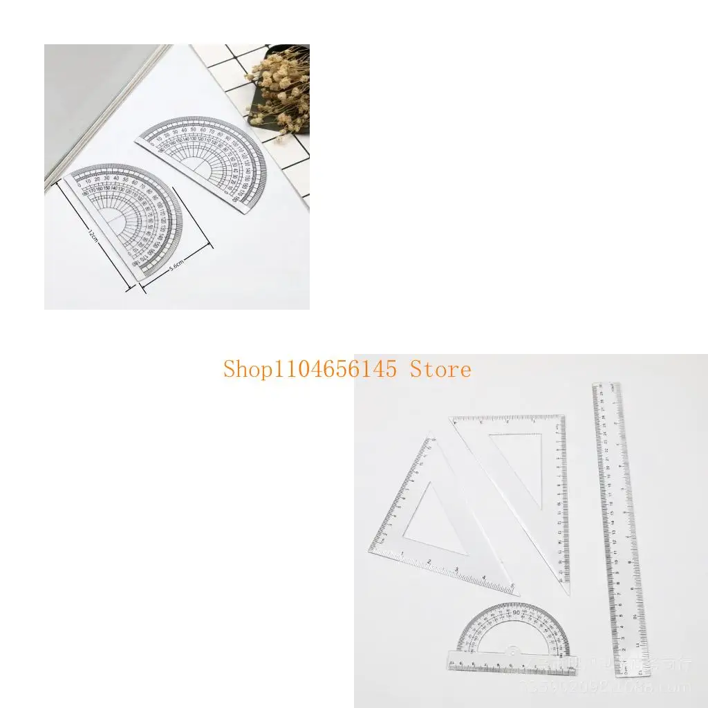 5Asd Multifunktionales Mathematik -Tool Student Mathematik -Entwurfstools enthält ein geradliniges Lineal