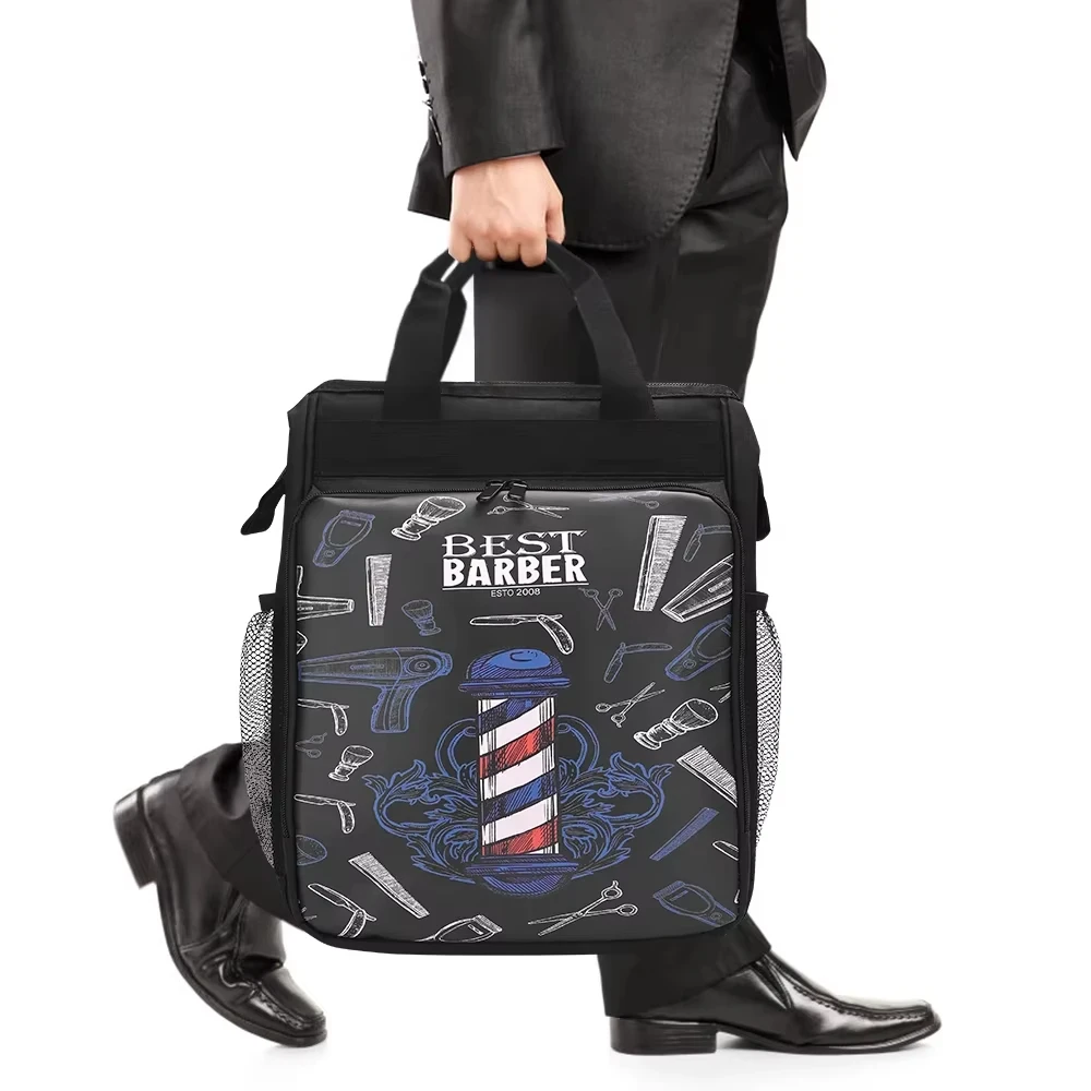 

Barber Supplies Backpack Portable Clippers Organizer Hairstylist Tools Bag Large Capacity Travel Bag Salon Storage Shoulders Bag