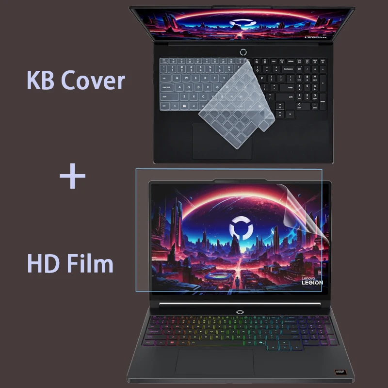 For New 15.3-inch  Legion 5 15AHP11 silicone keyboard film notebook computer screen film matte film anti-blue film
