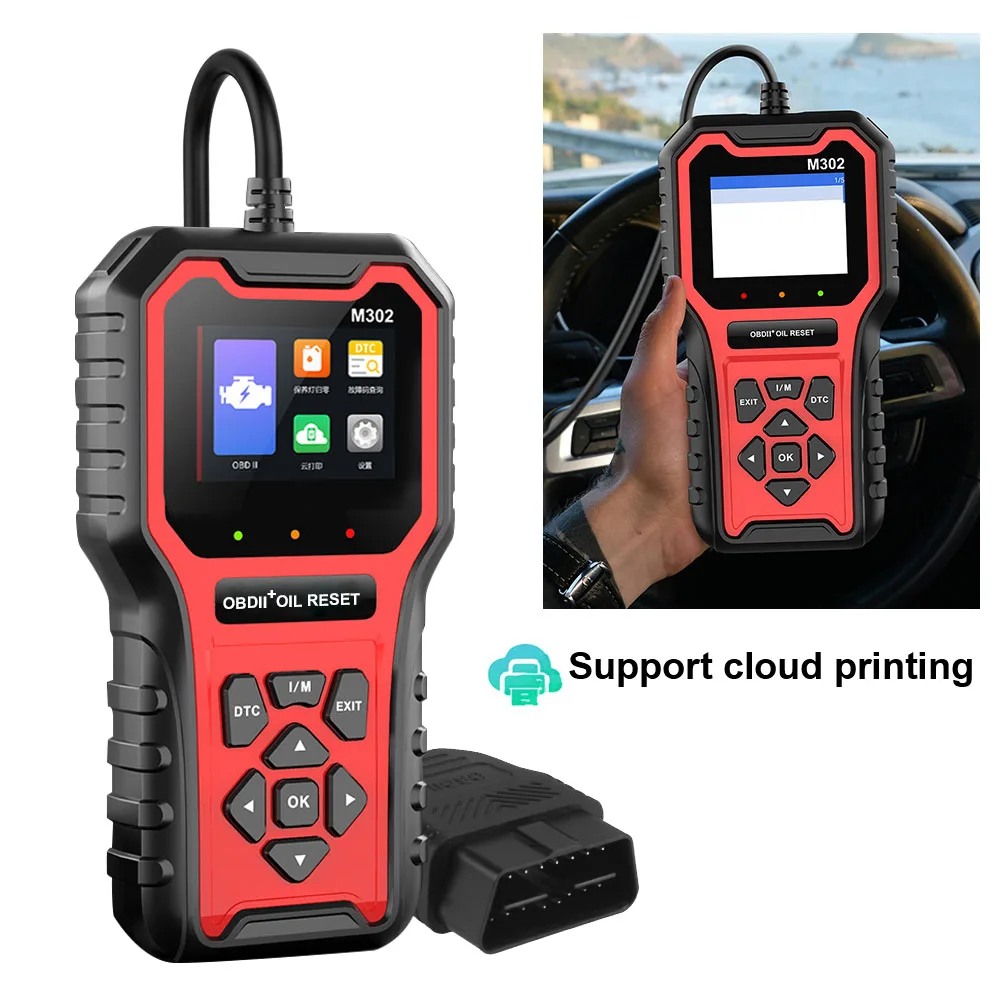 

Multi-language M302 Car OBD2 Scanner Automotive Fault Diagnosis Tool Clear Fault Code Reader Car accessories