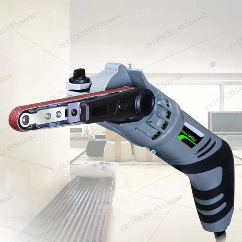 260W Handheld Mini Electric Belt Sander 6 Variable Speeds Sanding Polishing Machine With 3Pcs Abrasive Belts 220V