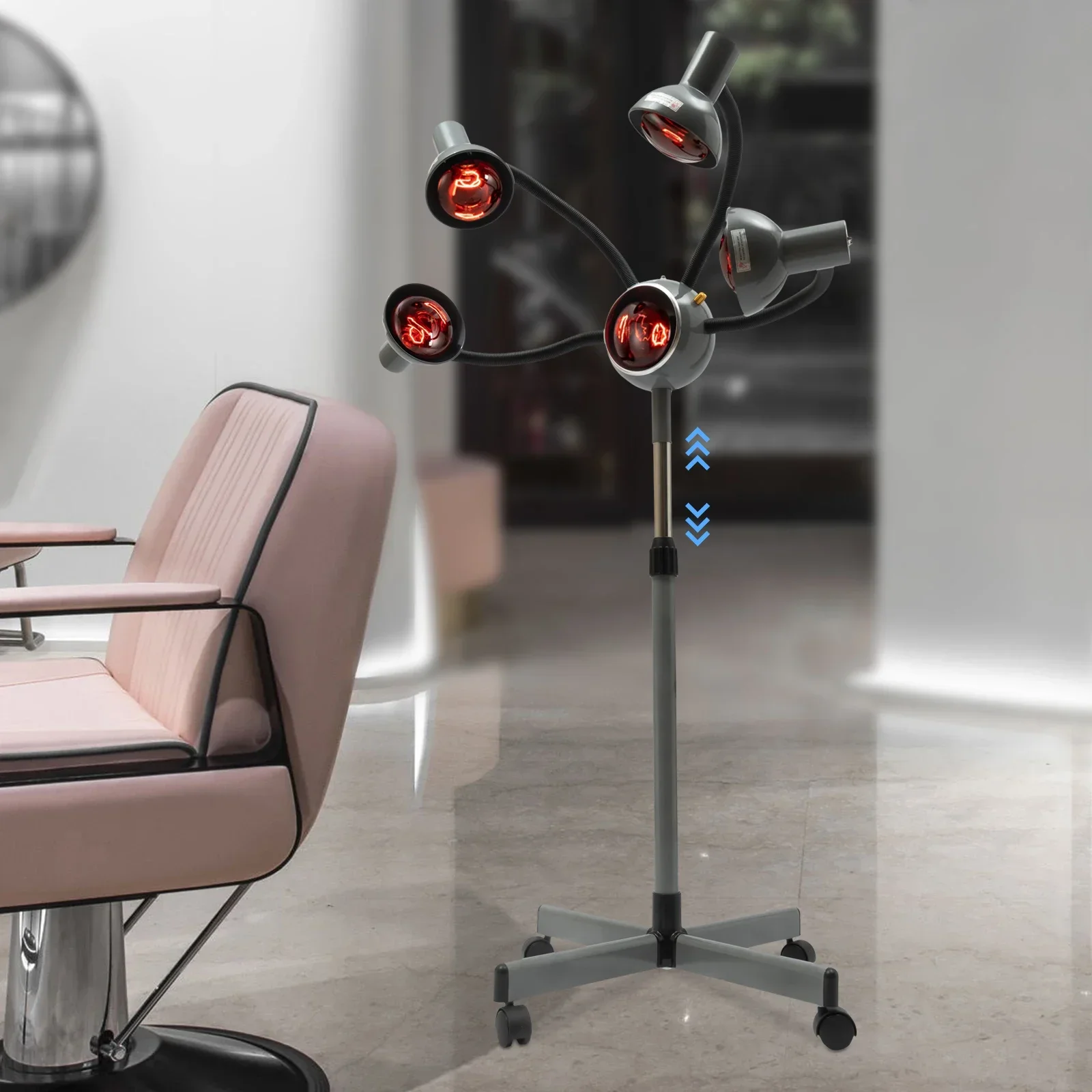 Perming Care Hair Heater dressing Tool Infrared 5 Head dressing Skin Beauty Heat Lamp Dyeing