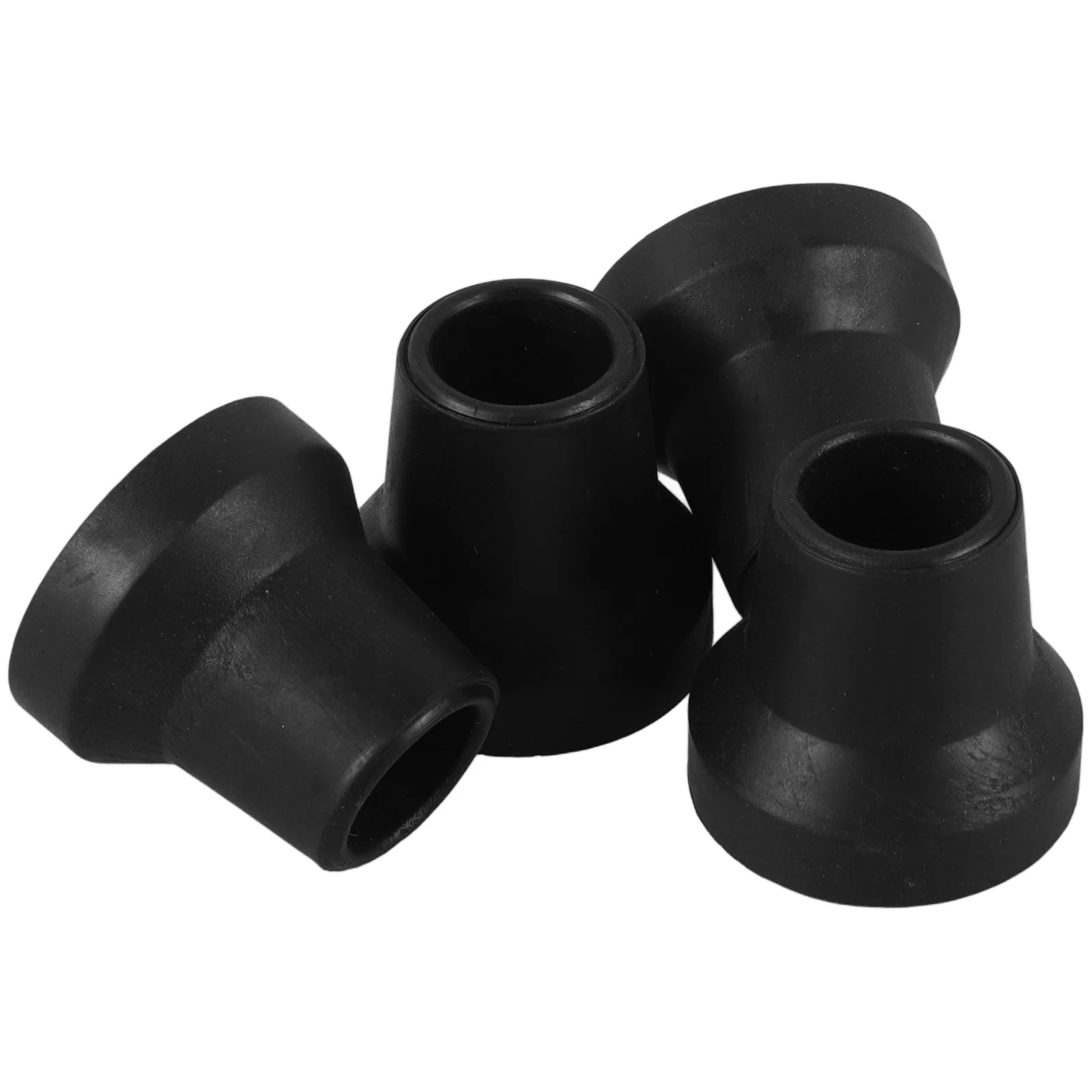 

4pcs Cane Tips 16Mm Inner Diameter Heavy Duty Non-Slip Rubber Replacement For Quad Canes Walker Shock Absorbing Walking