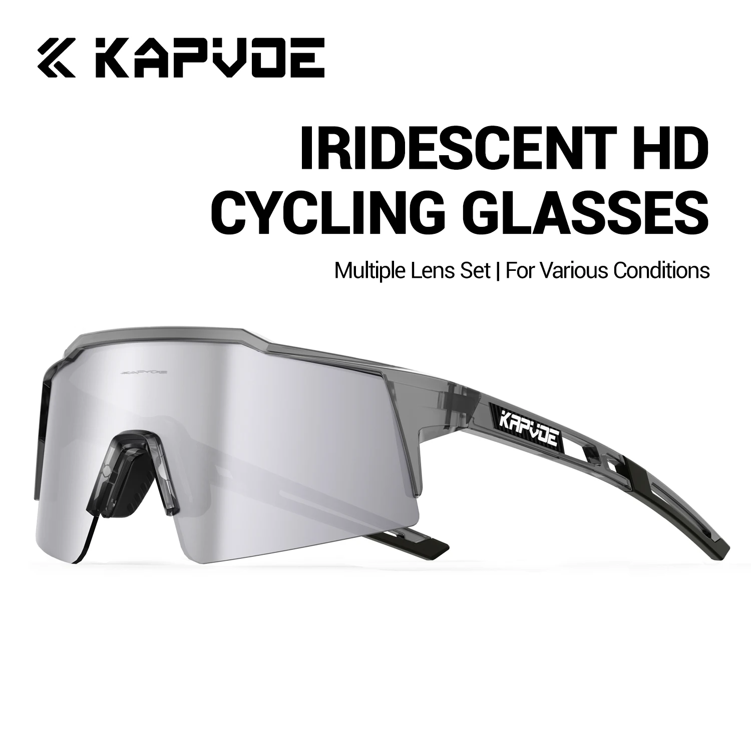 KAPVOE HD UV400 Mountaineering Sunglasses Outdoor Sports Cycling Hiking and Driving Glasses Stylish Competition-Ready Sunglasses