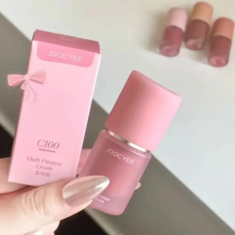 Joocyee Rossetto liquido Colore facile a lunga durata Fard opaco Viso Trucco schiarente naturale Balsamo multiuso Maquiagem