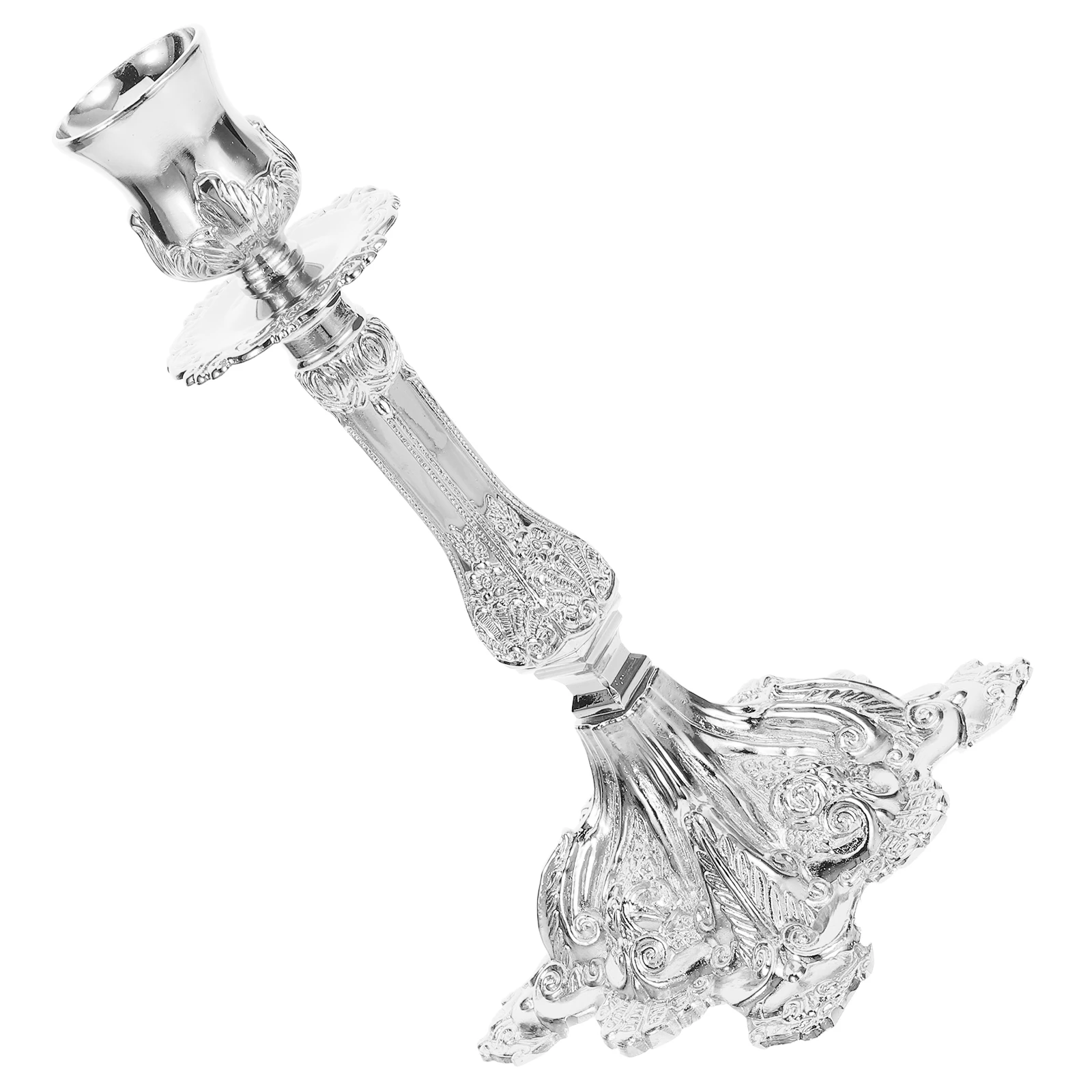 

Vintage Style Shabbat Holder Metal Taper Candlestick Decorative Tabletop Holder For Party Banquet Home Decoration Bulk