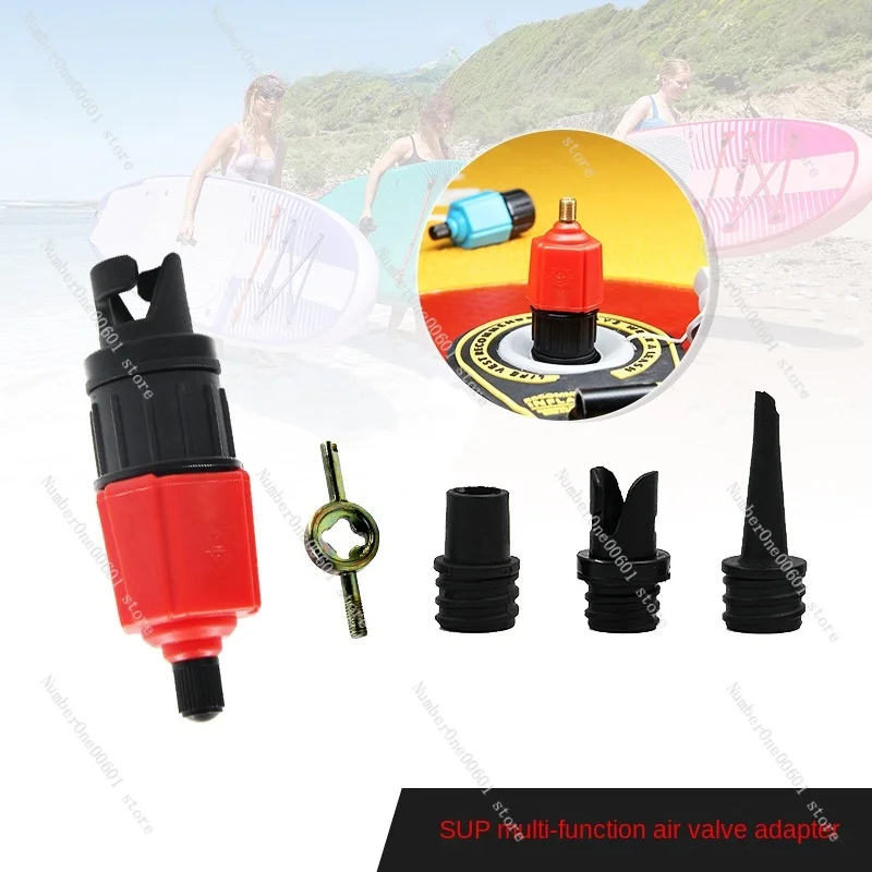 SUP Surfing Paddle Board Air Valve Adapter Car Air Pump Converter Rubber Raft Kayak Airbed Air Nozzle