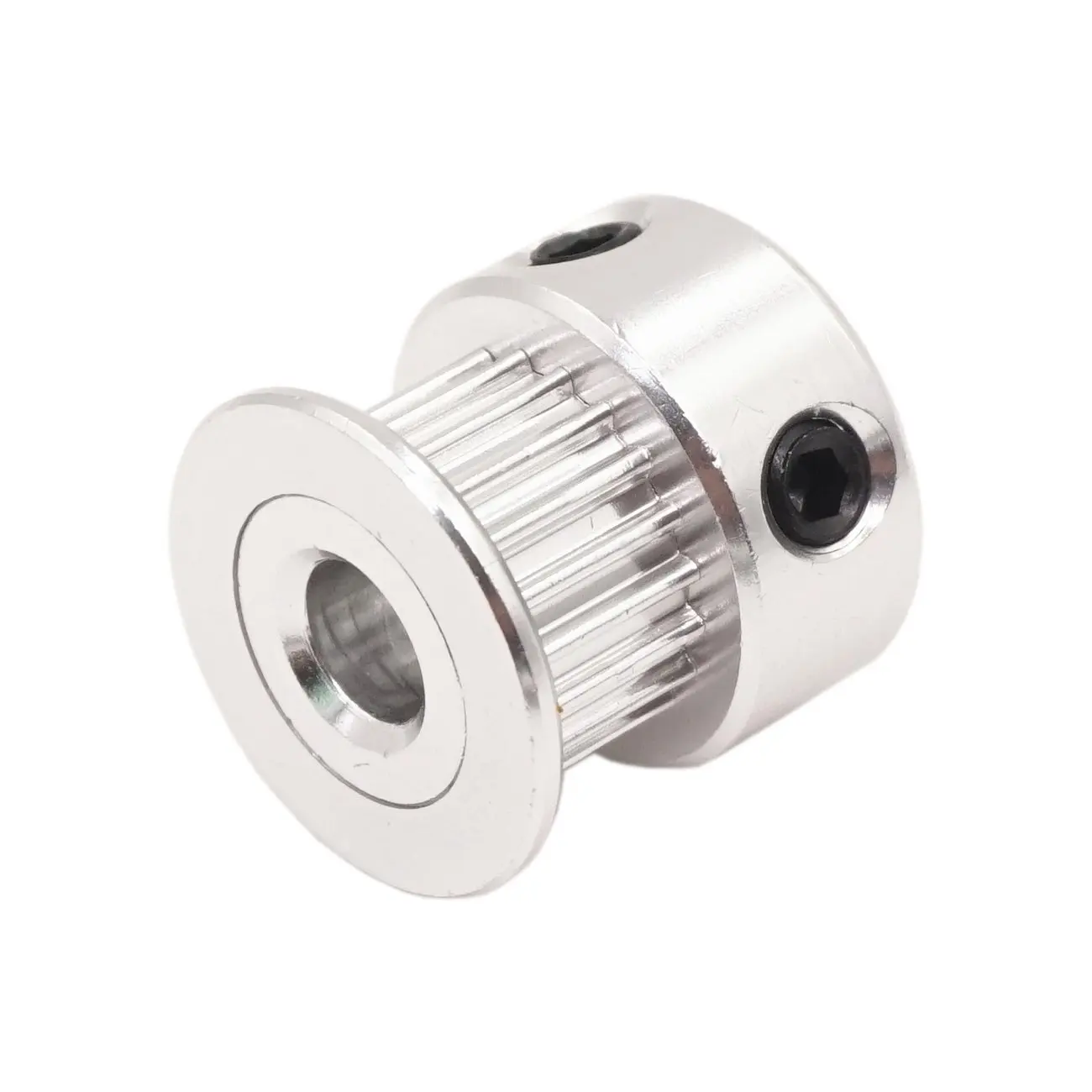 Polea GT2 de 20 dientes, diámetro de 5mm para 6mm de ancho, rueda de polea de correa de distribución 20T de aluminio para impresoras 3D, polea de correa GT2