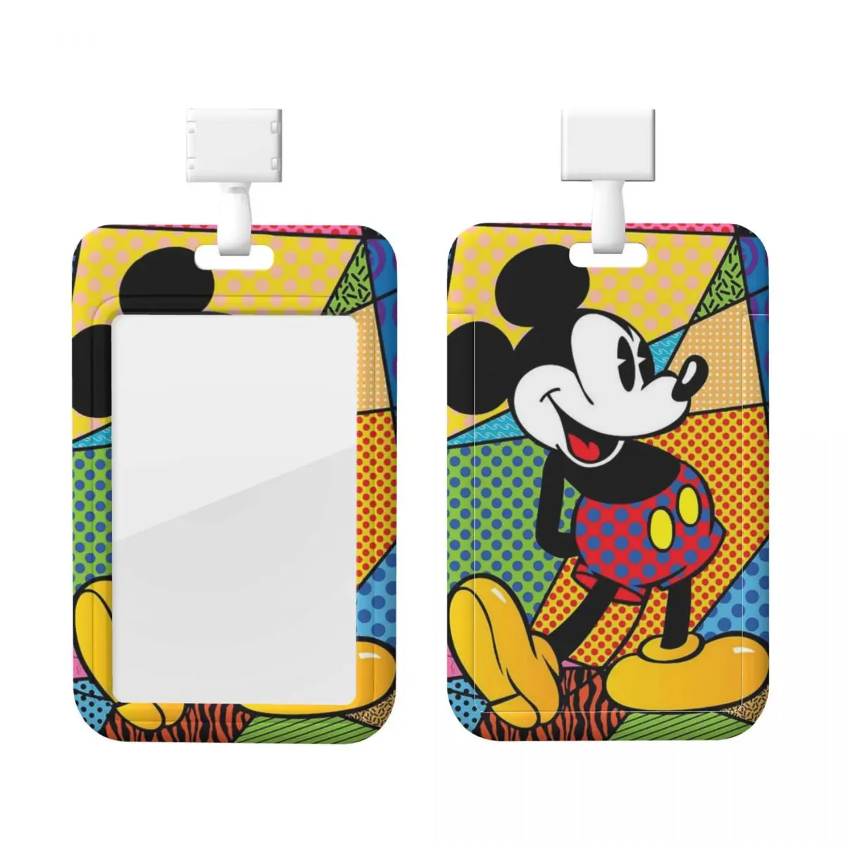 

Custom Neck Lanyard Card Holder Mickey Mouse Card Badge Holder For Subway Bus Bank Card Lanyard Credential Badge Holder