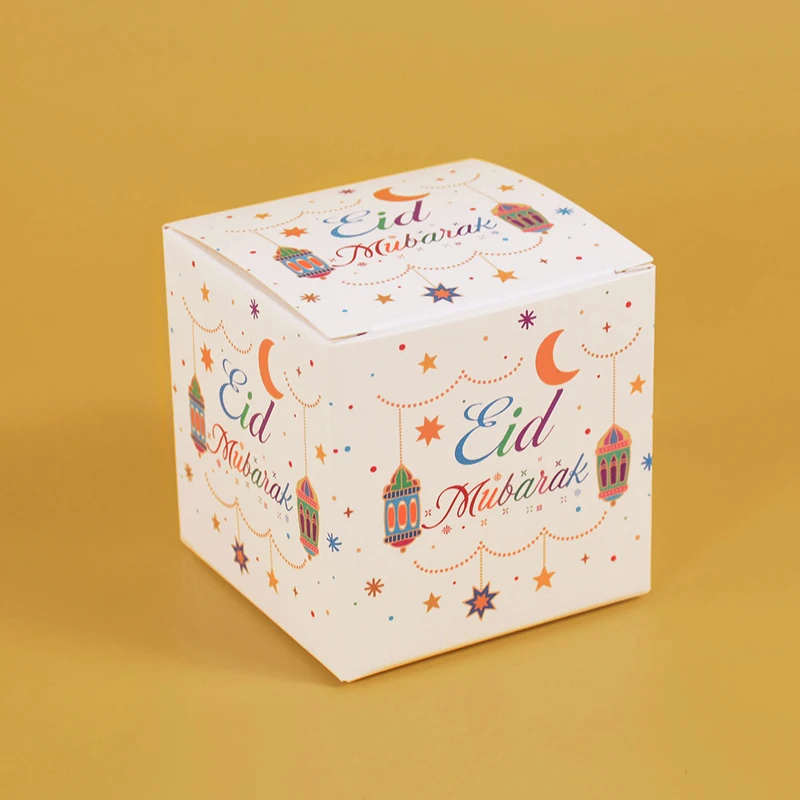 Boîte à bonbons EID Mubarak, 5/10 pièces, décoration pour la maison du Ramadan, fournitures de fête du Festival islamique musulman, cadeaux du Ramadan Kareem 2023