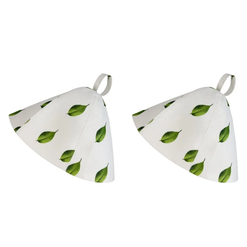 

2 шт. фетровая шапка для сауны с принтом для сауны, ванны, душа, русской баня, защита головы от тепла