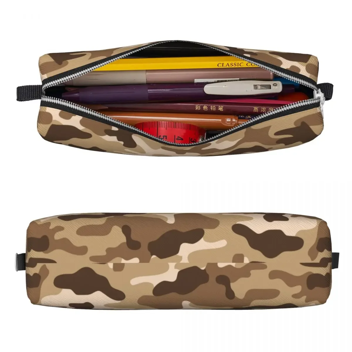 Camouflage Pencil Case Fashion Abstract Army Camo Pen Bags Student Large Storage Office Cosmetic Pencilcases