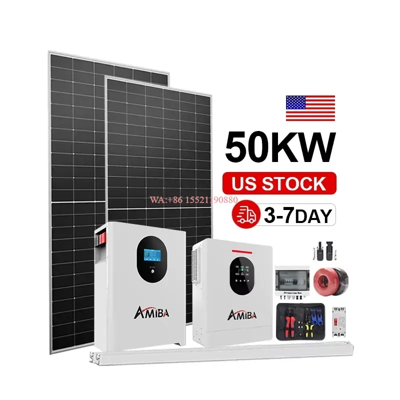 WMWMNU 3kW 5kW 10kW 15kW 20kW Off Grid Solar Energy System Complete Set Photovoltaic Power System with LiFePO4 Battery Pack