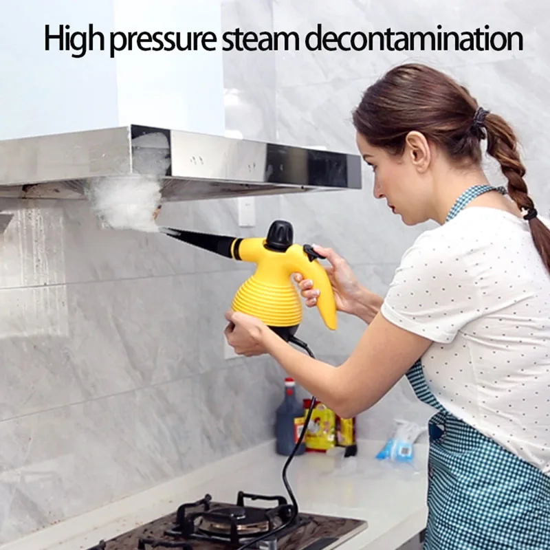 Handheld Steam Cleaner,110V/220V 1000W 3Bar High-Temperature Sanitization for Kitchen Grease Removal Steam Cleaning Device