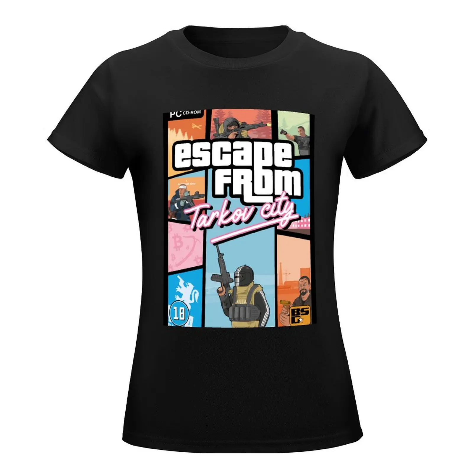 Escape from Tarkov - GTA Vice City Style T-Shirt cute clothes graphics new edition t shirts for Women