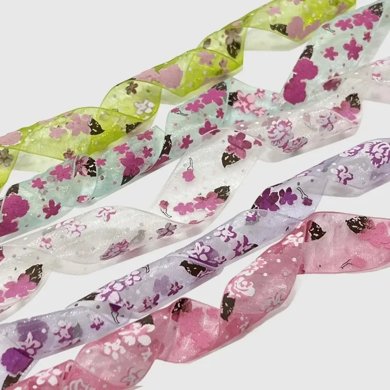 1Pair 2.6cm Wide Printed Chiffon Silk Shoelaces120CM Flat Shoe Laces FashionSneakersDecor Rope Laces Universal Shoes Accessories