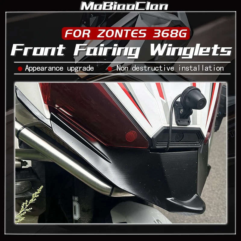 

Для ZONTES 368 G 368G мотоцикла передний носовой обтекатель удлинитель клюва защита капота передний обтекатель крылышки аэродинамические