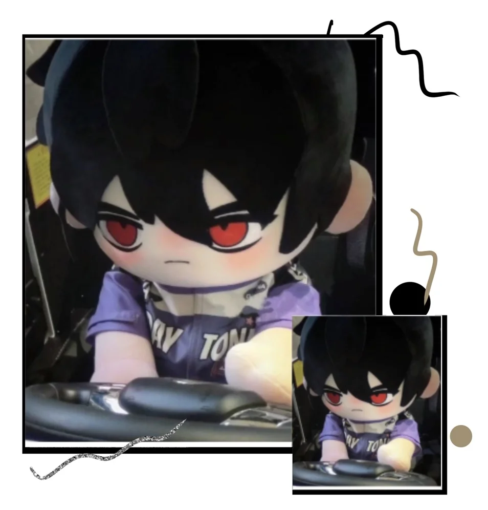 New 40cm Scissor Seven Anime Plush Doll Cute Soft Stuffed Naked Doll Pillow Sofa Decor Cos Cartoon Peripheral Gift for Fans