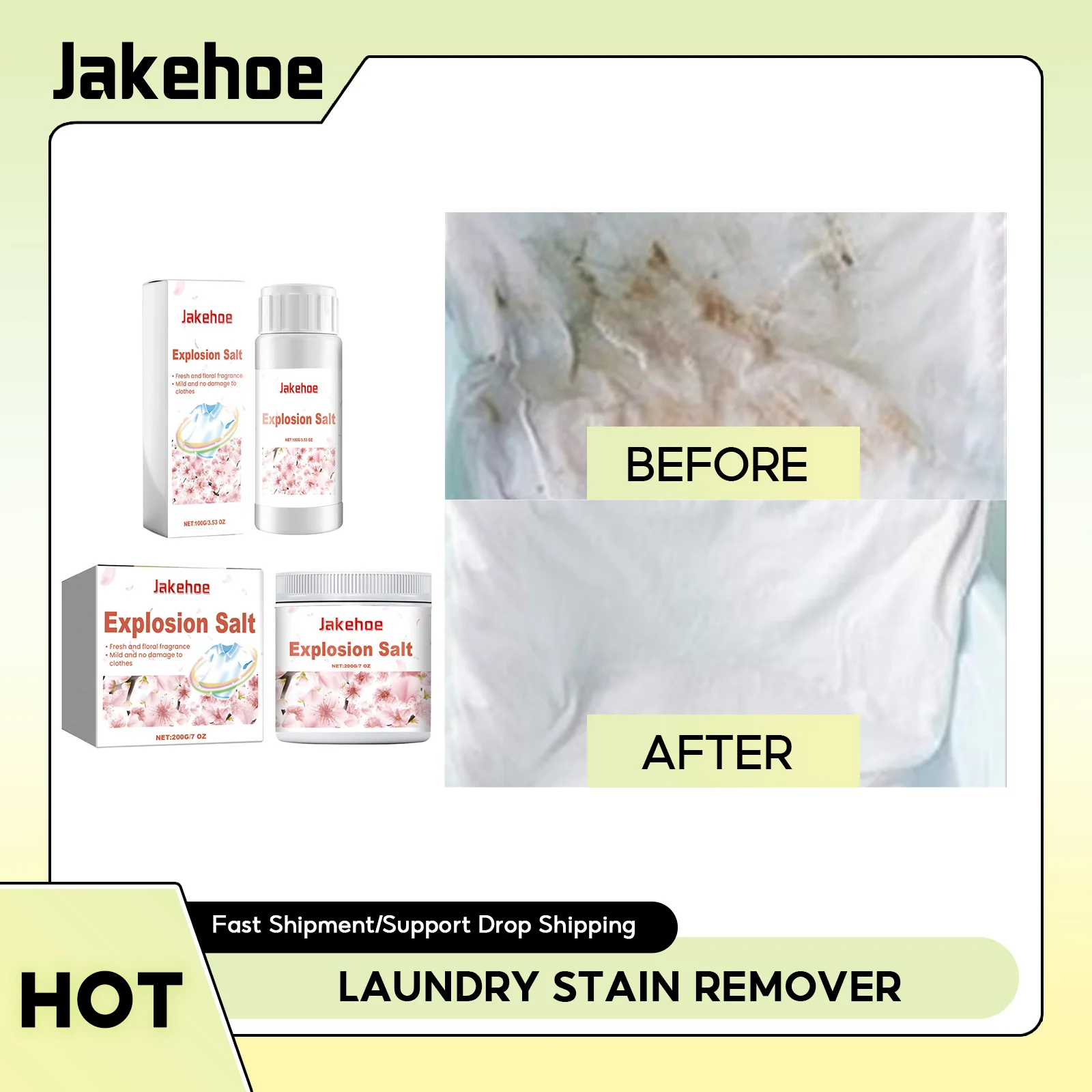 Laundry Stain Remover Active Enzyme Cleaning Dirt Dust Agent for Underwear Bra Pants T-Shirt Odour Fresher Clothes Stain Cleaner