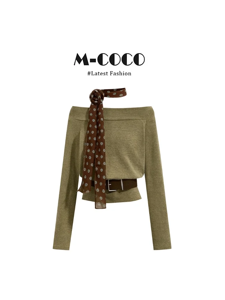 Marie Vintage Short Sleeveless Knitted Sweater Women's Fashion Set with Half-length Skirt Autumn New Style  Brand