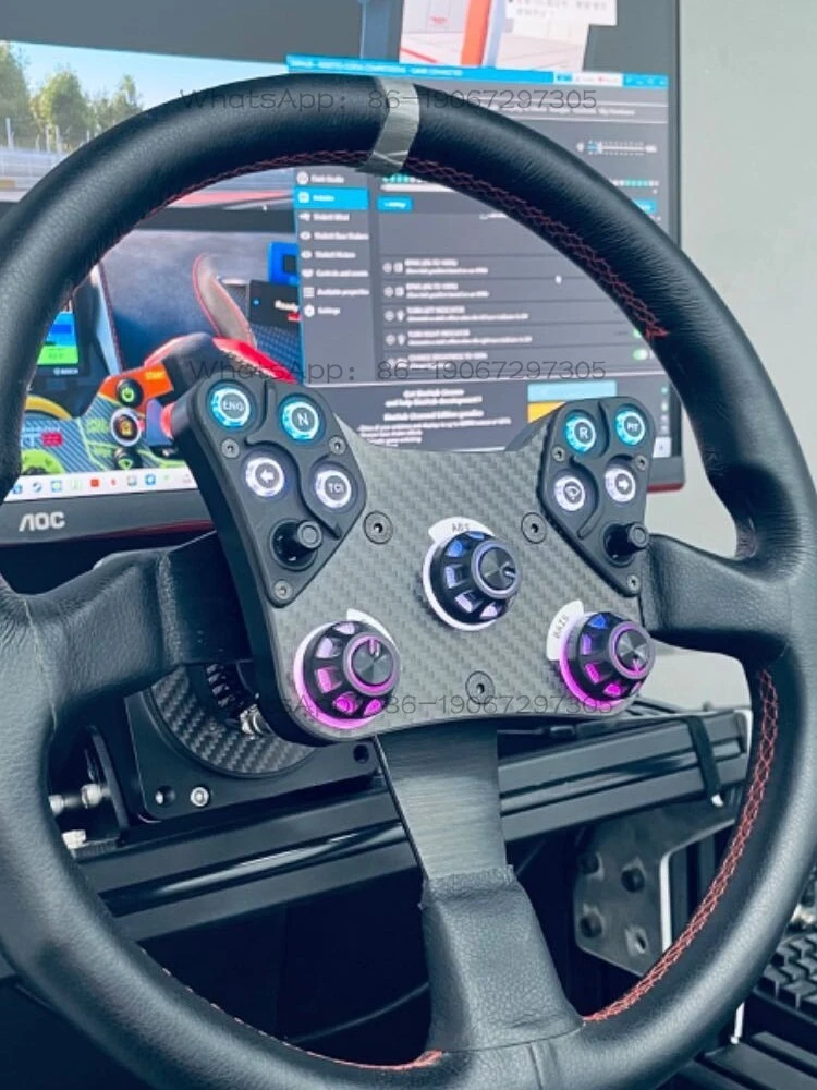 Simulated Racing Car Pull Steering Wheel Center Control Box Paddle Shift
