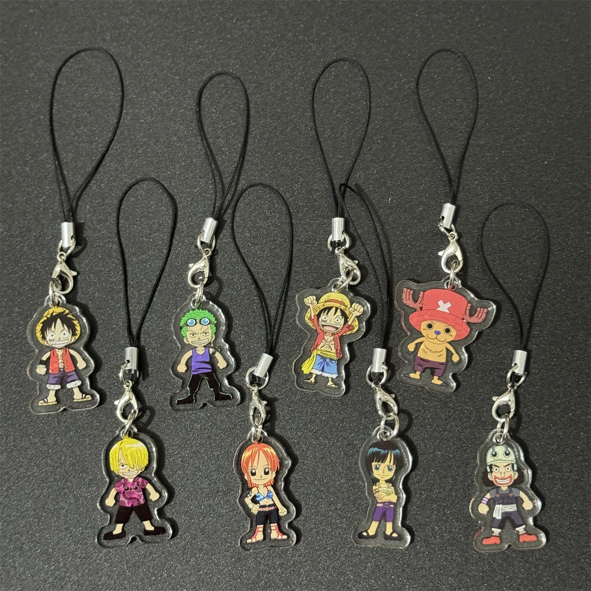 Anime GOODS Acrylic Keychain cute y2k Luffy Zoro keychain for bag keys car key bag backpack collection display accessories