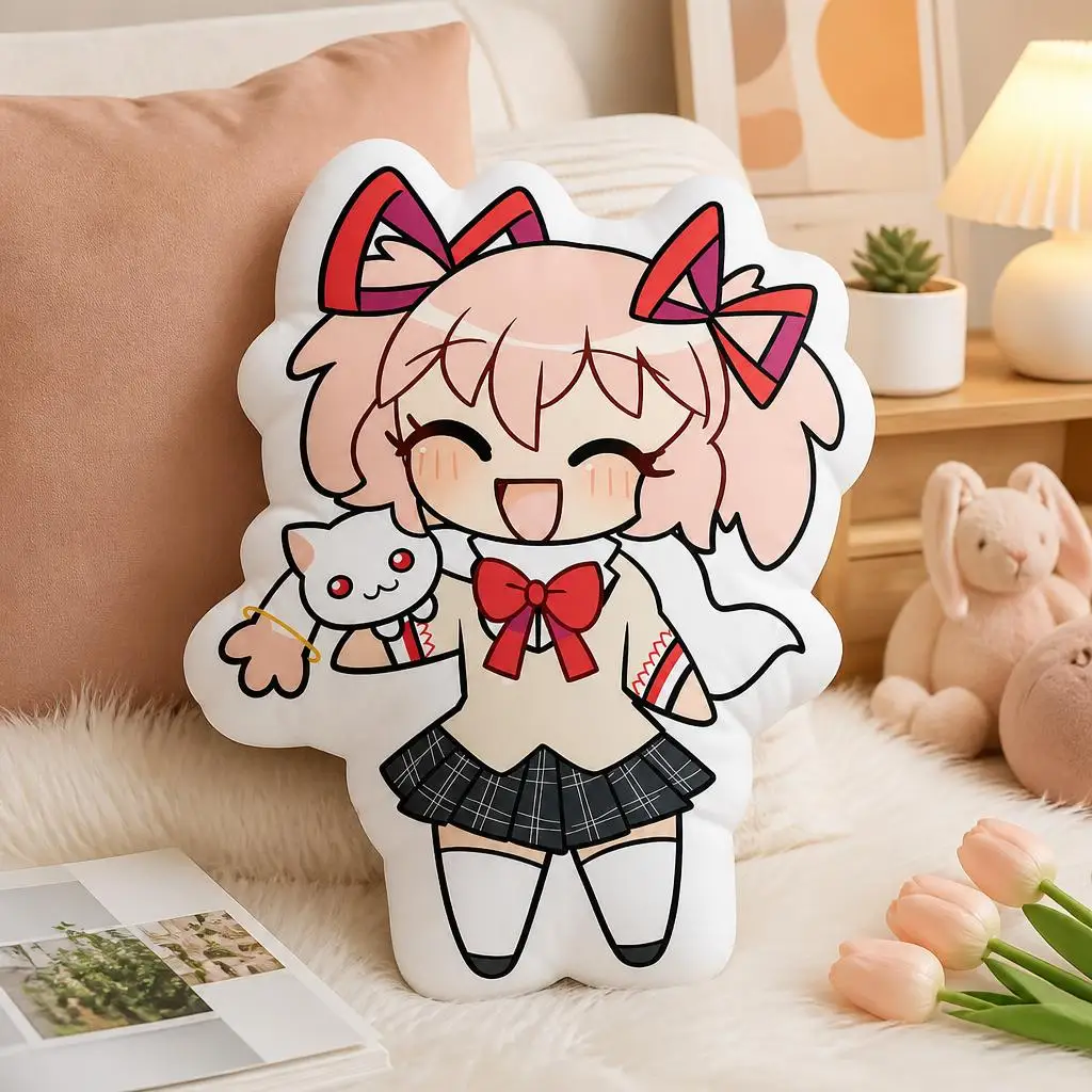 Puella Magi Madoka Magica kaname Plush Pillow Cushion Irregular Stuffed Throw Pillow Home Decor Gift Sofa Bed Couch