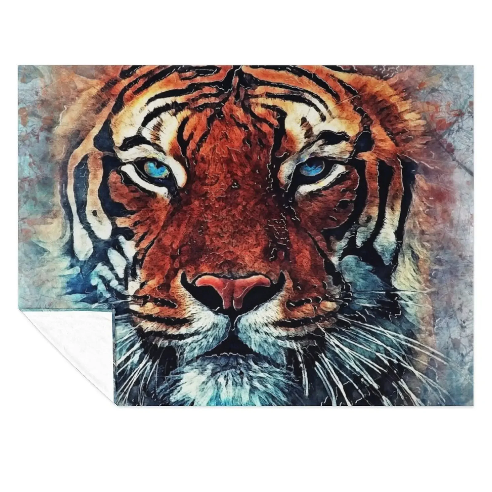 

Tiger spirit #tiger Throw Blanket anime Decorative Sofa Weighted halloween Blankets