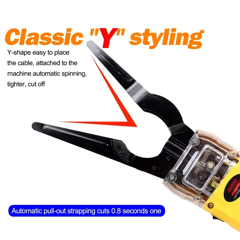 TH Automatic Cable Tying Machine Optical Cable Binding High Altitude Wire Organizer Tidy up Electric Wires Wiring Harness Tool