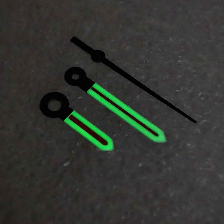 Modified Watch Accessories NH35 Hands Black White Red Color Blocked Green Luminous Hands Suitable For NH35/NH36/4R/7S Movemet