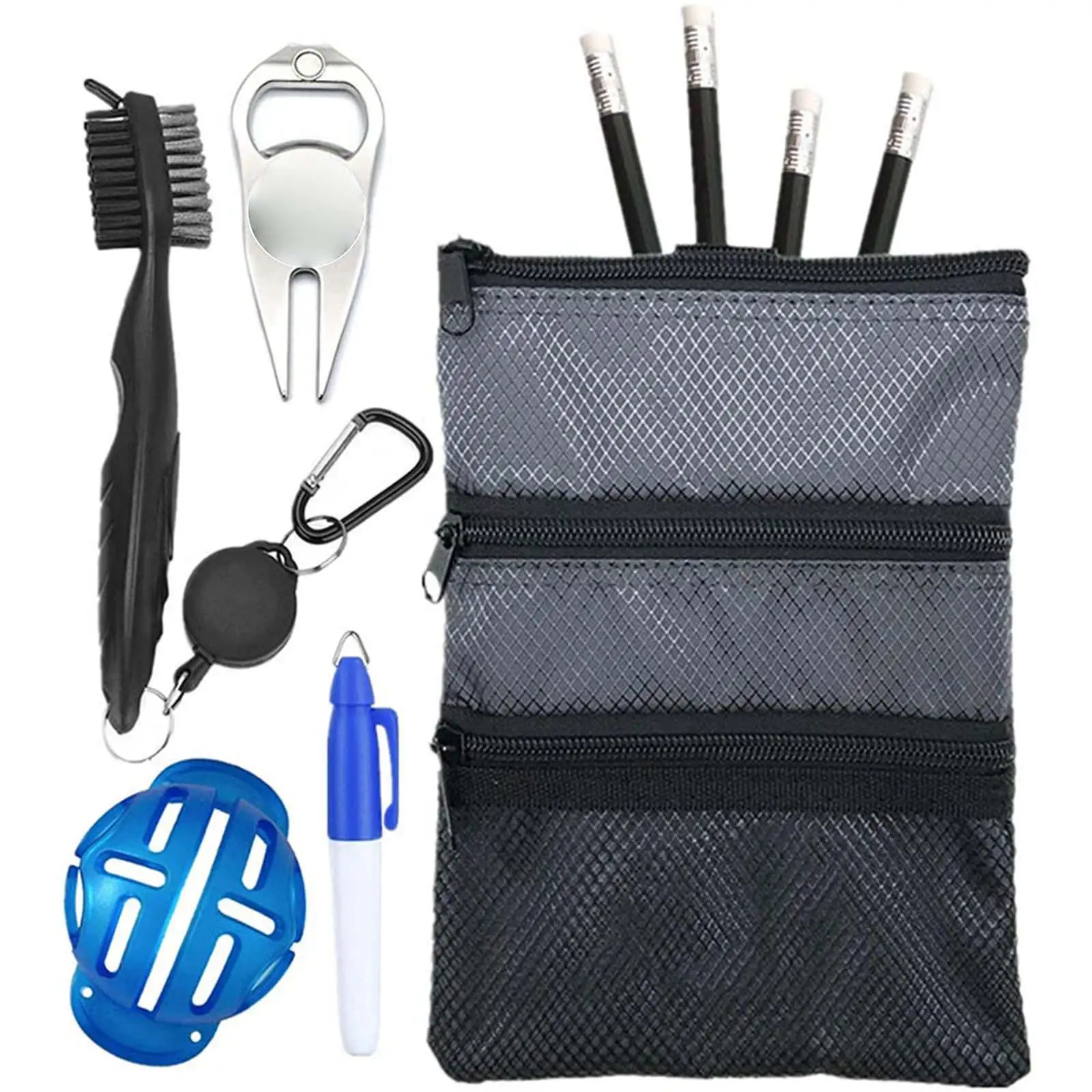 

Sports Golf Ball Carrier Waterproof Cloth Bag Multipurpose Storage Organizer for Camping and Traveling