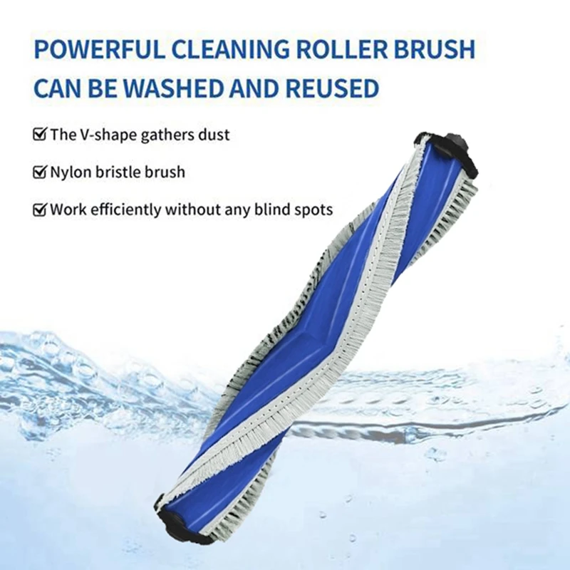 Cepillo principal lavable para Ecovacs X5 PRO/ X5 MAX / X5/ X2S, piezas de repuesto para Robot aspirador, cepillo de rodillo