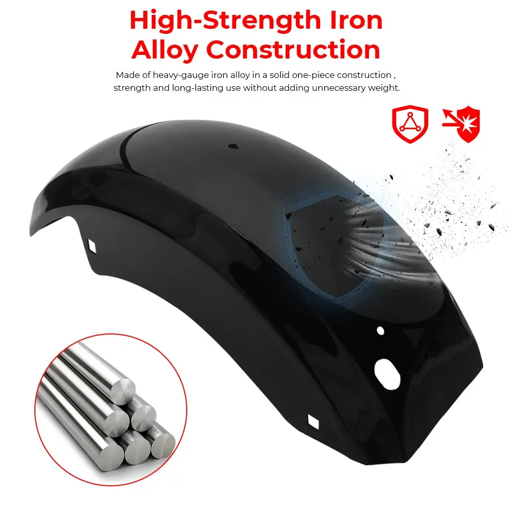 Rear Fender Motorcycle Saddlebags Mudguard Cover For Harley Touring Electra Glide FLHTK Road Glide King FLHR FLTRK 2014-2025
