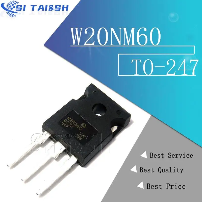 5pcs/lot W20NM60 STW20NM60 20N60 20A600V