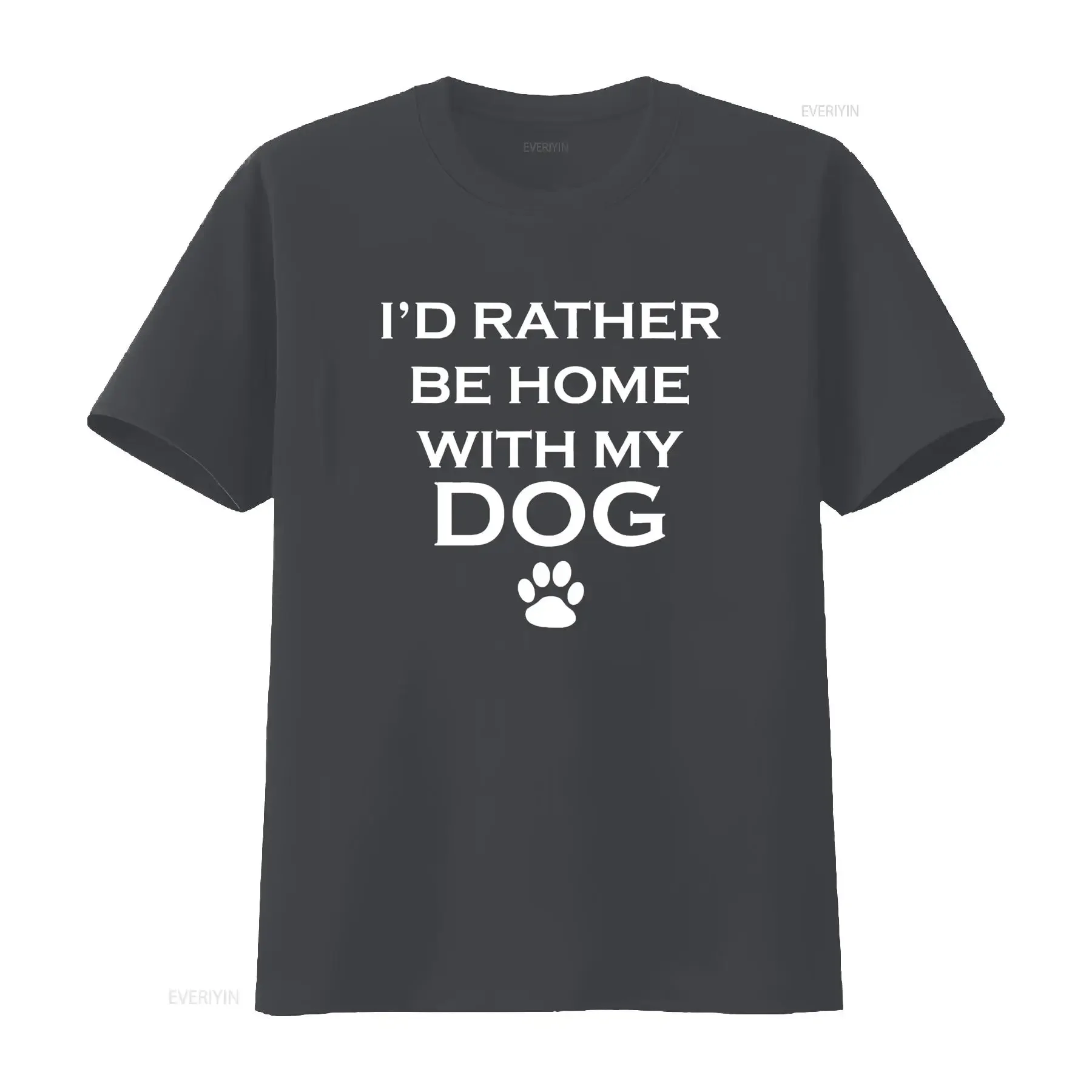 Funny I d Rather Be Home With My Dog T shirt vintage Washed Casual designer clothes fashion Stylish streetwear - view 4