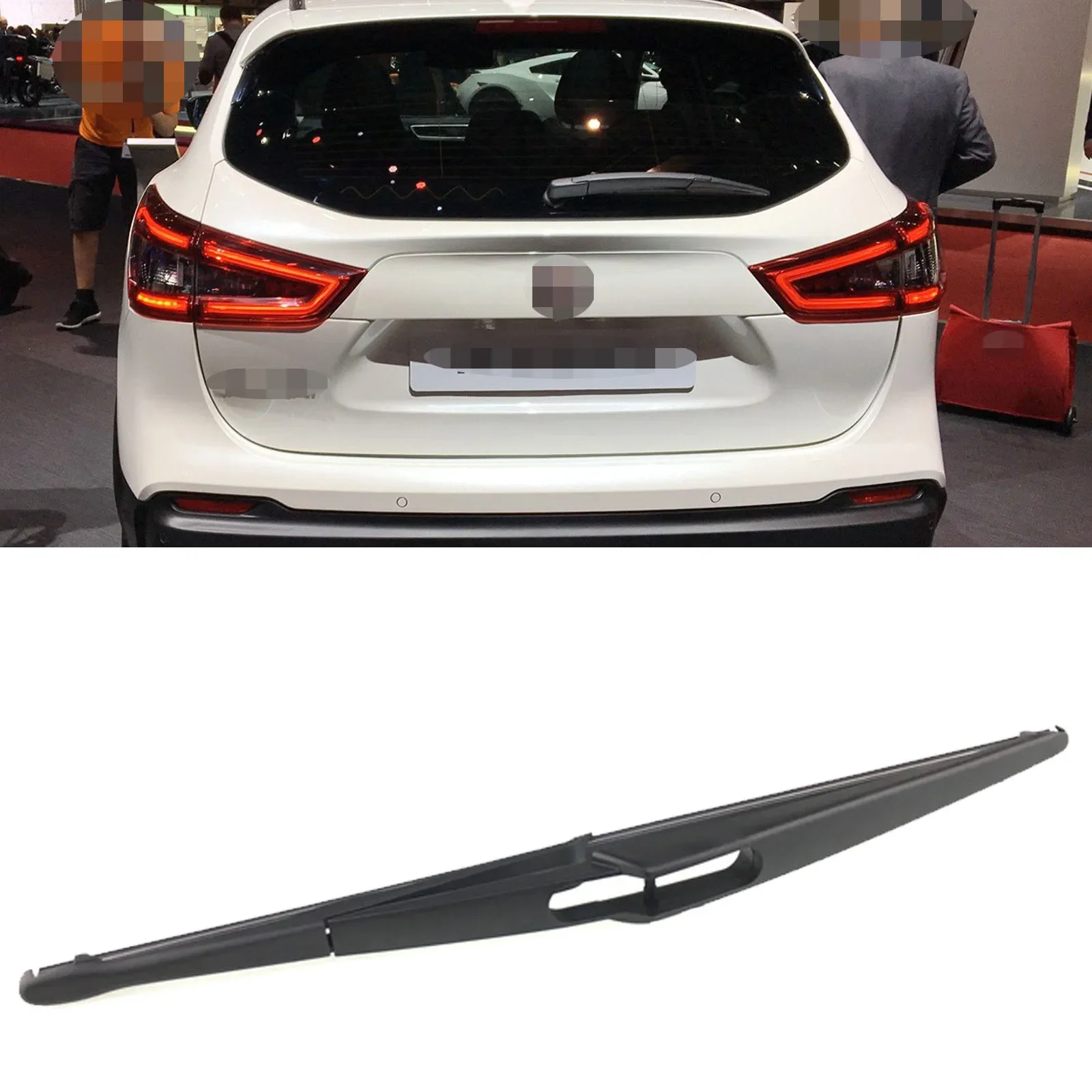 Pisau Wiper pencuci layar angin belakang 12 "untuk Nissan Qashqai J11 2013-2020 Aksesori Mobil