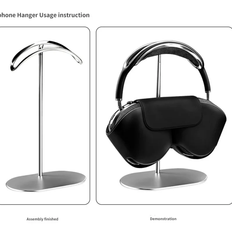 

Универсальная подставка для наушников с креплением на голову для Airpods Max, металлическая подставка C-образный минималистичный современный кронштейн для поддержки наушников